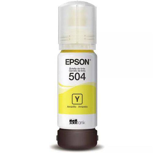 Refil de Tinta Epson T504 Amarelo para L4150 L4160 L6161 L6171 L6191