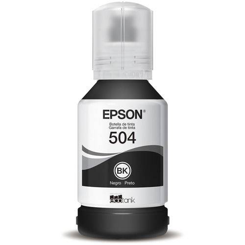 Refil de Tinta Epson T504 Preta