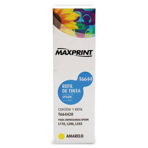 Refil de Tinta Maxprint Compatível Epson T664420/Amarelo