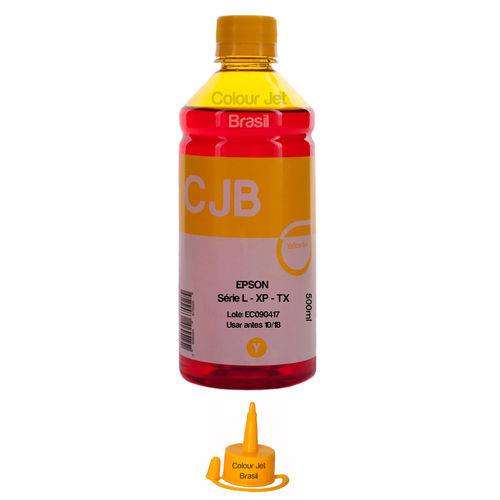 Refil de Tinta Yellow 500ml para Impressoras Epson