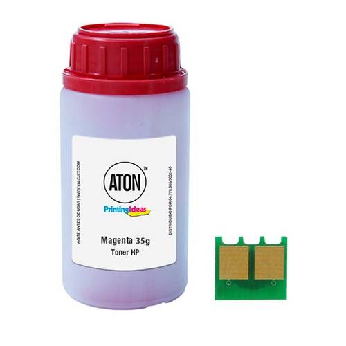 Refil de Toner Aton Chip para Hp 130a | Cf353 | M177fw | M176n Magenta 35g