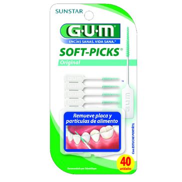 Refil Gum Interdental Soft Picks 40 Unidades