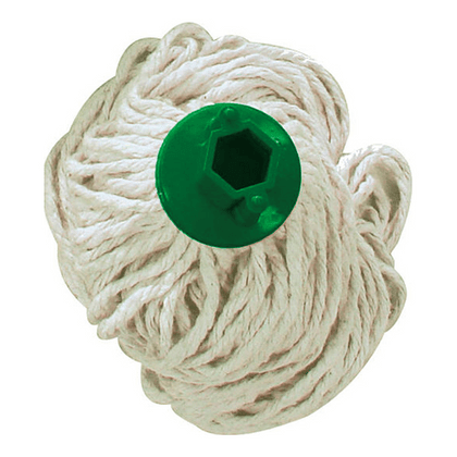 Refil Mopinho 30cm com Encaixe em Rosca Verde Bralimpia