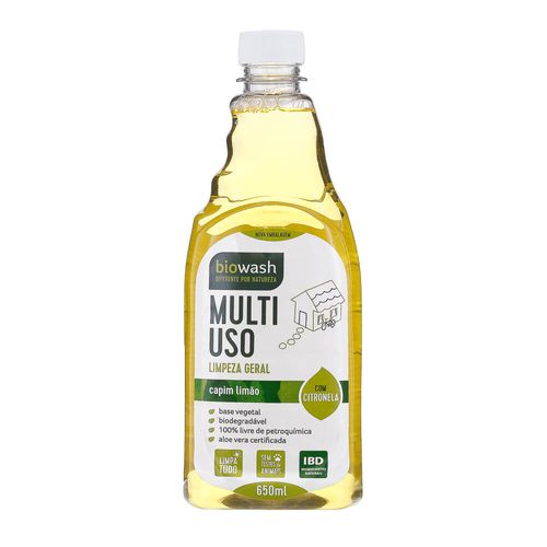 Refil Multiuso Natural Limpeza Geral Capim-limão 650ml – BioWash