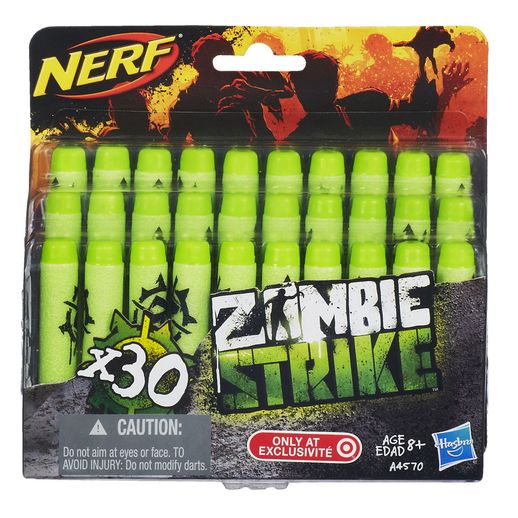 Refil Nerf Zombie 30 Dardos - Hasbro