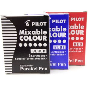Refil para Caneta Parallel Pen com 6 Unidades Pilot Avulso Vermelho