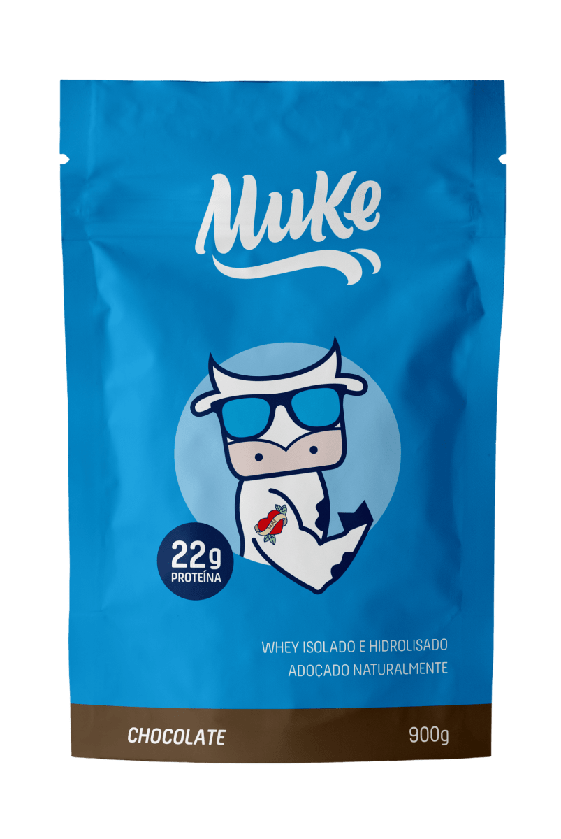 Refil Proteína Chocolate Muke 900g - +Mu