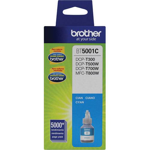 Refil Tinta Original Brother Bt5001c Cyan Dcp-t300 Dcp-t500w Dcp-t700w Mfc-t800w Val 10/2018