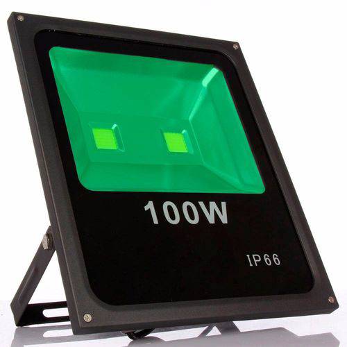 Refletor 100w Verde Led Bivolt Prova D'água IP66