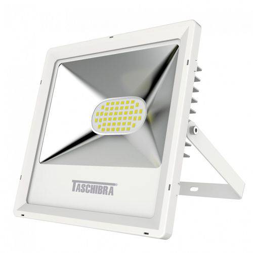 Refletor LED 30W Branco TR Taschibra 3000K Luz Amarela