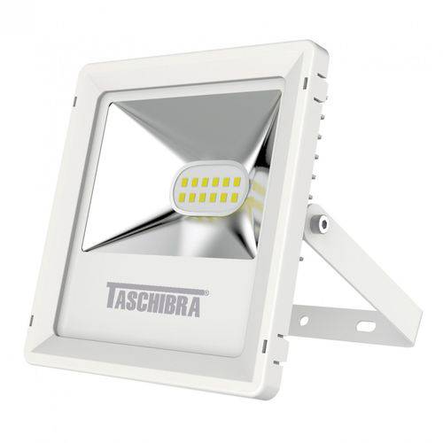 Refletor LED 10W Branco TR Taschibra 3000K Luz Amarela