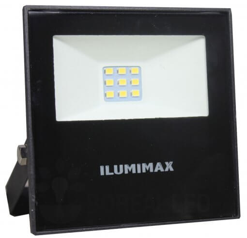Refletor Micro LED Slim 10W IP65 Preto Bivolt Ilumimax