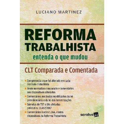 Reforma Trabalhista - Entenda o que Mudou - CLT Comparada e Comentada