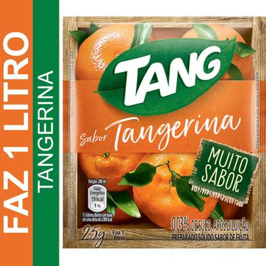 Refresco em Pó Sabor Tangerina Tang 25g