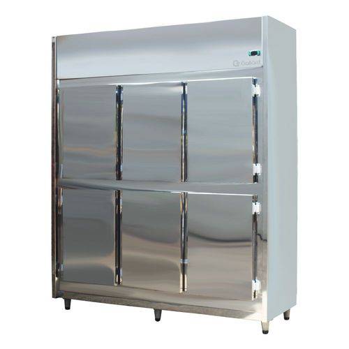 Refrigerador Comercial Gallant Inox Congelados 6 Portas 220V Monofásico