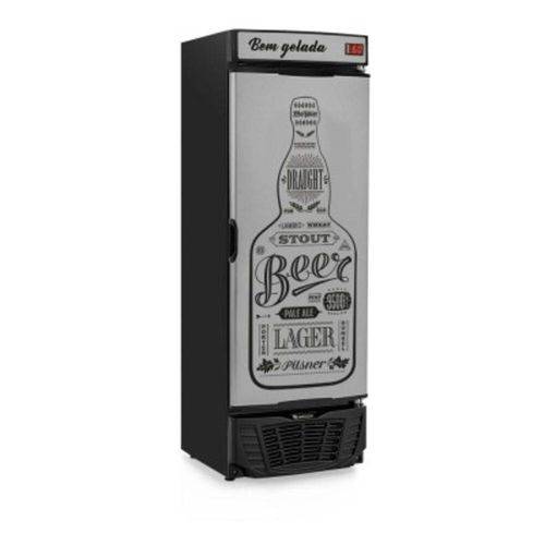 Refrigerador de Bebidas Cervejeira Gelopar 441l Grba-450 Gw Porta Cega Preto Adesivado