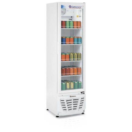 Refrigerador de Bebidas Vertical Gelopar Gptu-230br 228l Conveniência Turmalina Branco