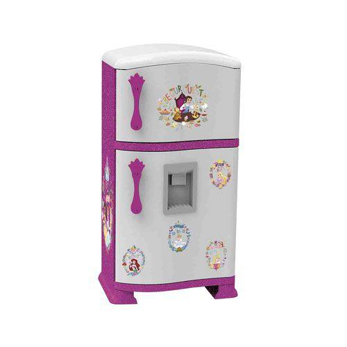 Refrigerador Infantil Pop Princesas Rosa e Branco Xalingo