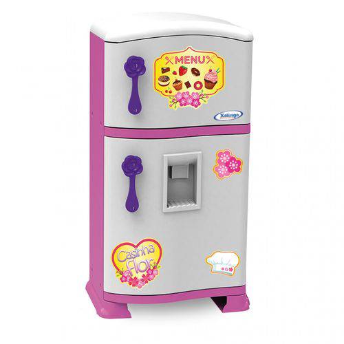 Refrigerador Pop Casinha Flor Xalingo Brinquedos Branco
