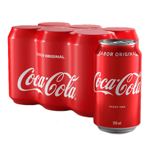 Refrigerante Coca-Cola Original 350ml Pack C/ 6