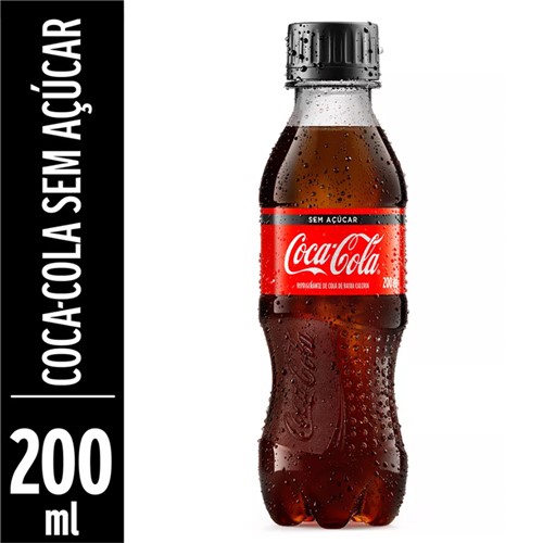 Refrigerante Coca Cola Sem Açúcar 200ml