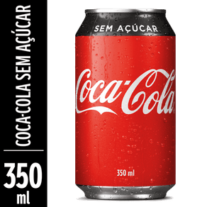 Refrigerante Coca-Cola Sem Açucar 350ml (Lata)