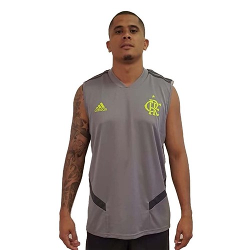 Regata Flamengo Treino Cinza Adidas 2019 P