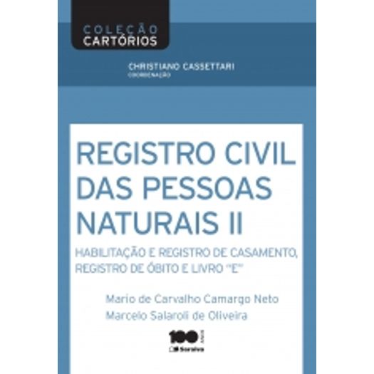 Registro Civil de Pessoas Naturais Ii - Saraiva