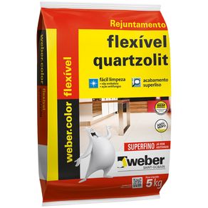 Rejunte Flexível 5kg Weber Color Branco Quartzolit