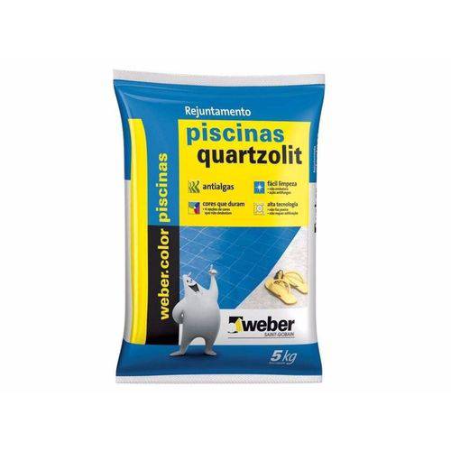 Rejunte P/ Piscina Branco 5kg Quartzolit