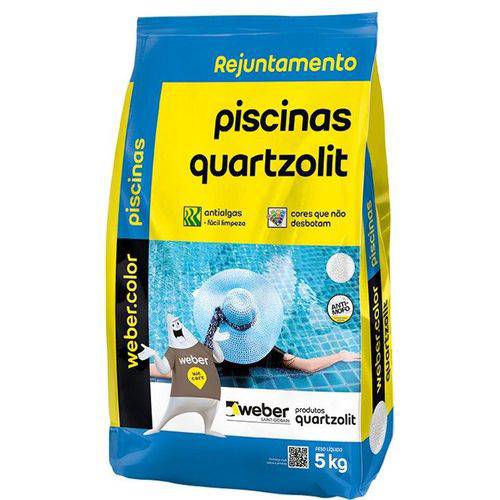 Rejunte para Piscina Quartzolit, Azul Celeste, 5 Kg