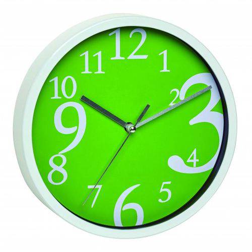 Relógio Alemão Números Grandes Design Verde