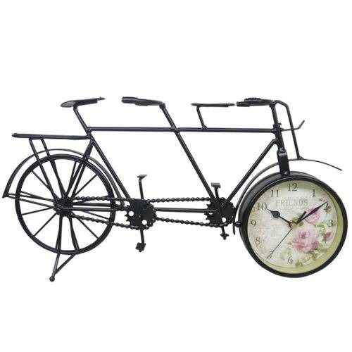 Relógio Bicicleta Dupla Vintage