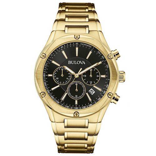 Relógio Bulova Masculino Wb22408u Cronógrafo Dourado