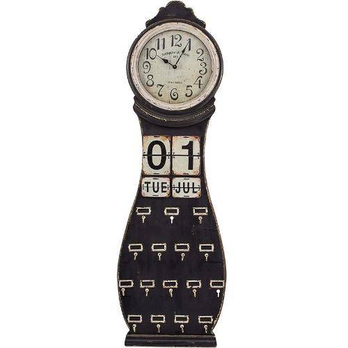 Relógio Calendar C/Ganch Parede Mad 43116 Oldway
