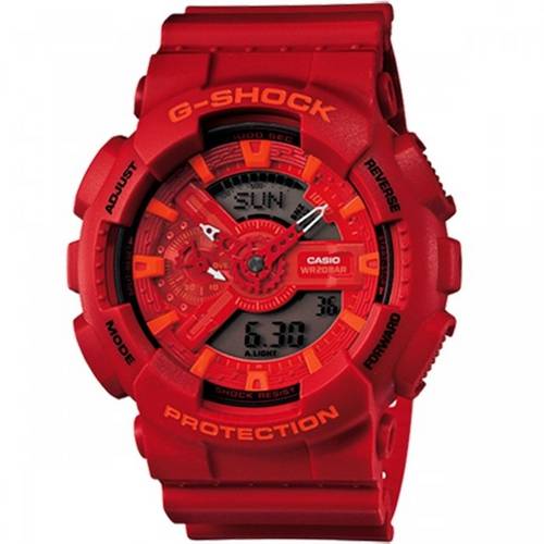 Relógio Casio G-Shock Anadigi Ga-110ac-4adr Vermelho