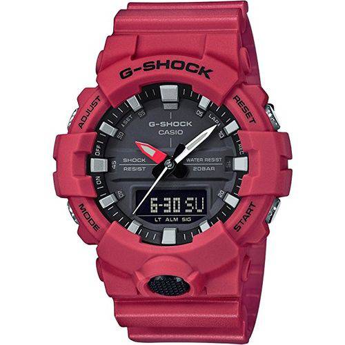 Relógio Casio G-Shock Anadigi Ga-800-4adr Vermelho