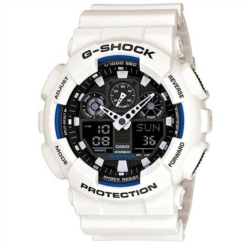 Relógio Casio G-Shock Masculino Ga-100b-7a Branco