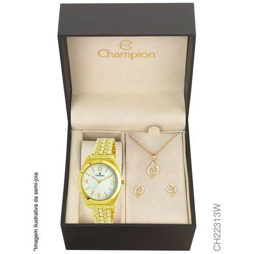 Relógio Champion Dourado Feminino Analógico Ch22313w