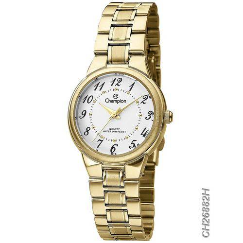 Relógio Champion Dourado Feminino Analógico Ch26882h