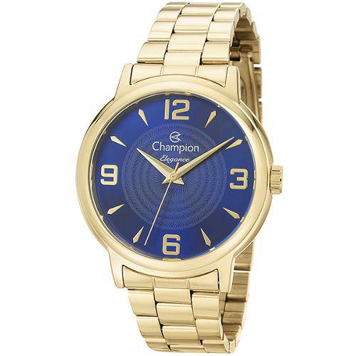 Relógio Champion Elegance Feminino Dourado Cn26126a