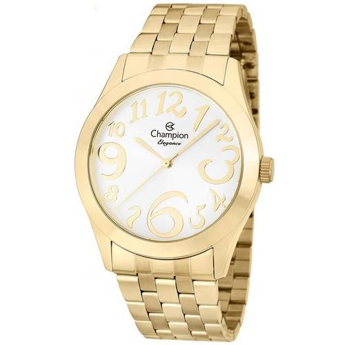 Relógio Champion Elegance Feminino Dourado Cn26635h