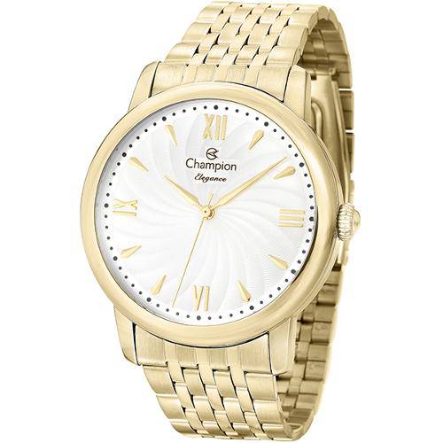 Relógio Champion Elegance Feminino Dourado Cn27787h