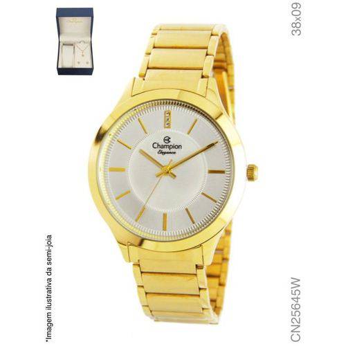 Relógio Champion Feminino Analógico Dourado Cn25645w