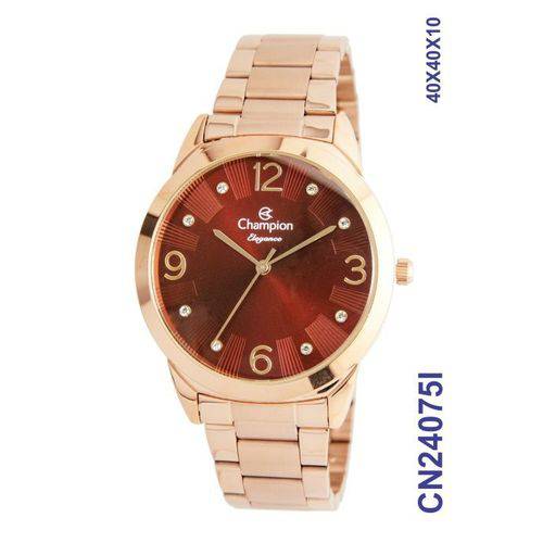 Relógio Champion Feminino Analógico Rosé Cn24075i