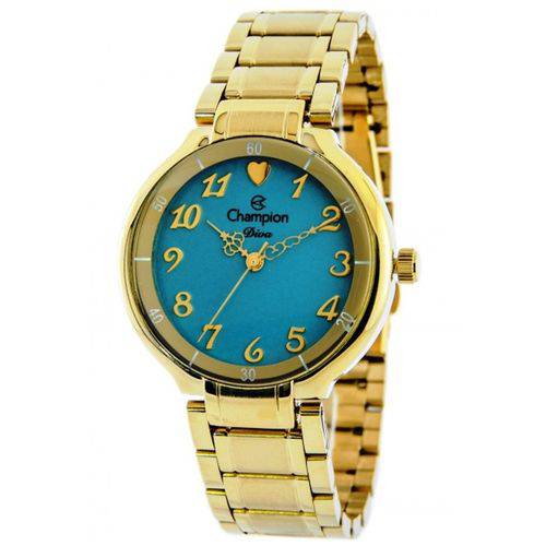 Relógio Champion Feminino Banhado a Ouro CN26395F