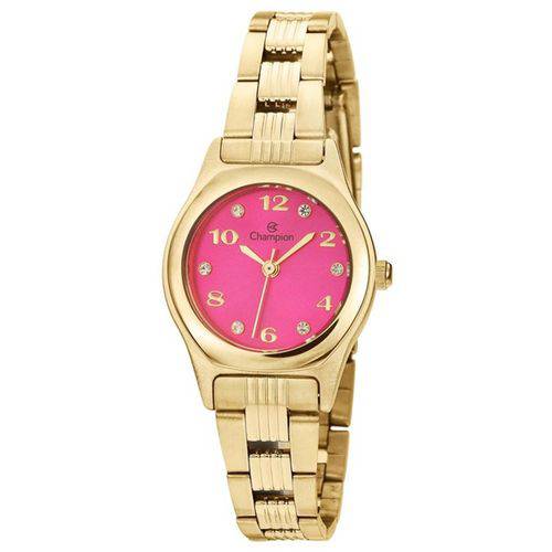 Relógio Champion Feminino Dourado 50 Metros Ch24991j