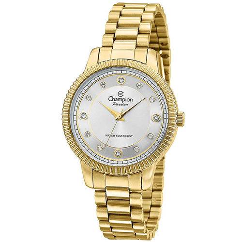 Relógio Champion Feminino Dourado Cn29829m