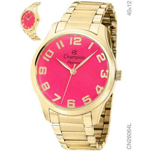 Relógio Champion Feminino Elegance Dourado CN26064J