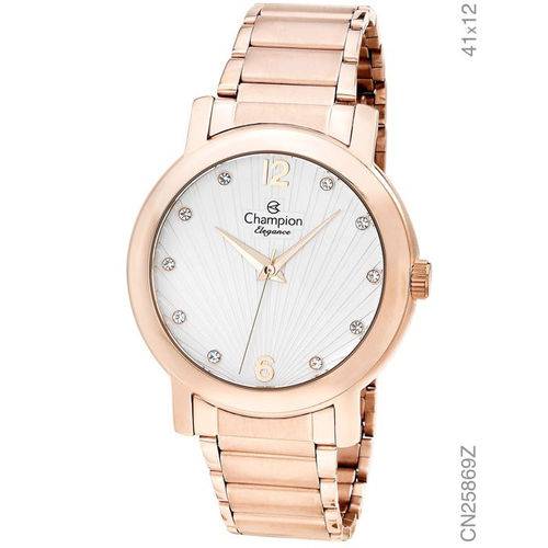 Relógio Champion Feminino Elegance Rosé Cn25869z